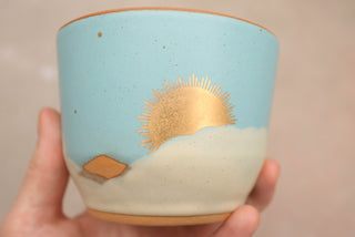 Sky Blue 12 oz Latte Cup 025