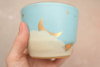 Sky Blue 12 oz Latte Cup 026