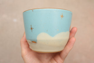 Sky Blue 12 oz Latte Cup 026