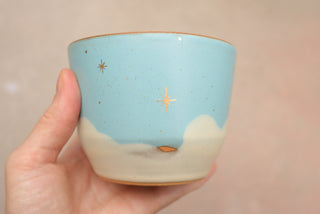 Sky Blue 12 oz Latte Cup 026