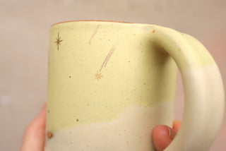 Pre-Order: Lemon Basil 12 oz Mug 'Crescent Moon with Moonshadow'