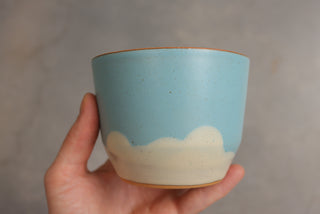 12 oz Sky Blue Latte Cup
