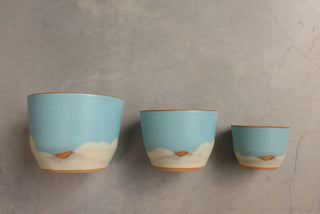 12 oz Sky Blue Latte Cup