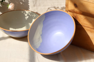 French Blue Serving Bowl 1