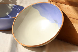Vanilla Bean and French Blue Serving Bowl 3