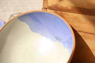 Vanilla Bean and French Blue Serving Bowl 3