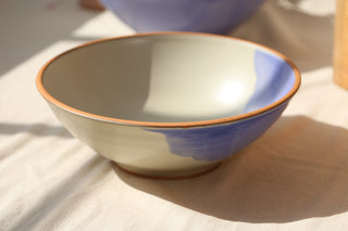 Vanilla Bean and French Blue Serving Bowl 3