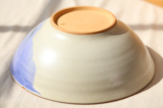 Vanilla Bean and French Blue Serving Bowl 3