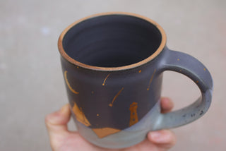 Nautical Twilight Wheel Thrown Presidio Mug 100