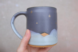 Nautical Twilight Wheel Thrown Presidio Mug 100