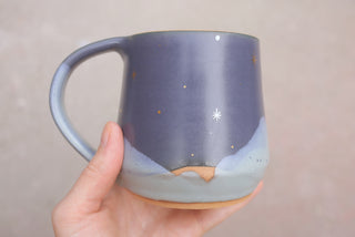 Nautical Twilight Wheel Thrown Mug 115