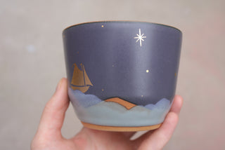 Nautical Twilight 12 oz Latte Cup 129