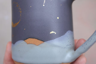 Nautical Twilight Wheel Thrown Presidio Mug 130