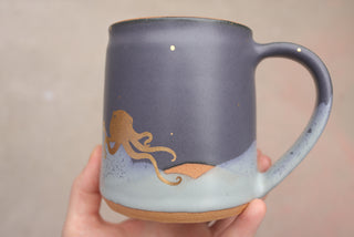 Nautical Twilight Wheel Thrown Presidio Mug 131
