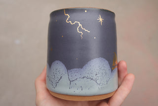 Nautical Twilight Wheel Thrown Presidio Mug 132
