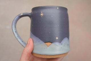 Nautical Twilight Wheel Thrown Presidio Mug 132